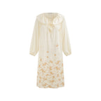 Amber Yellow Butterfly Whisper Silk Nightdress