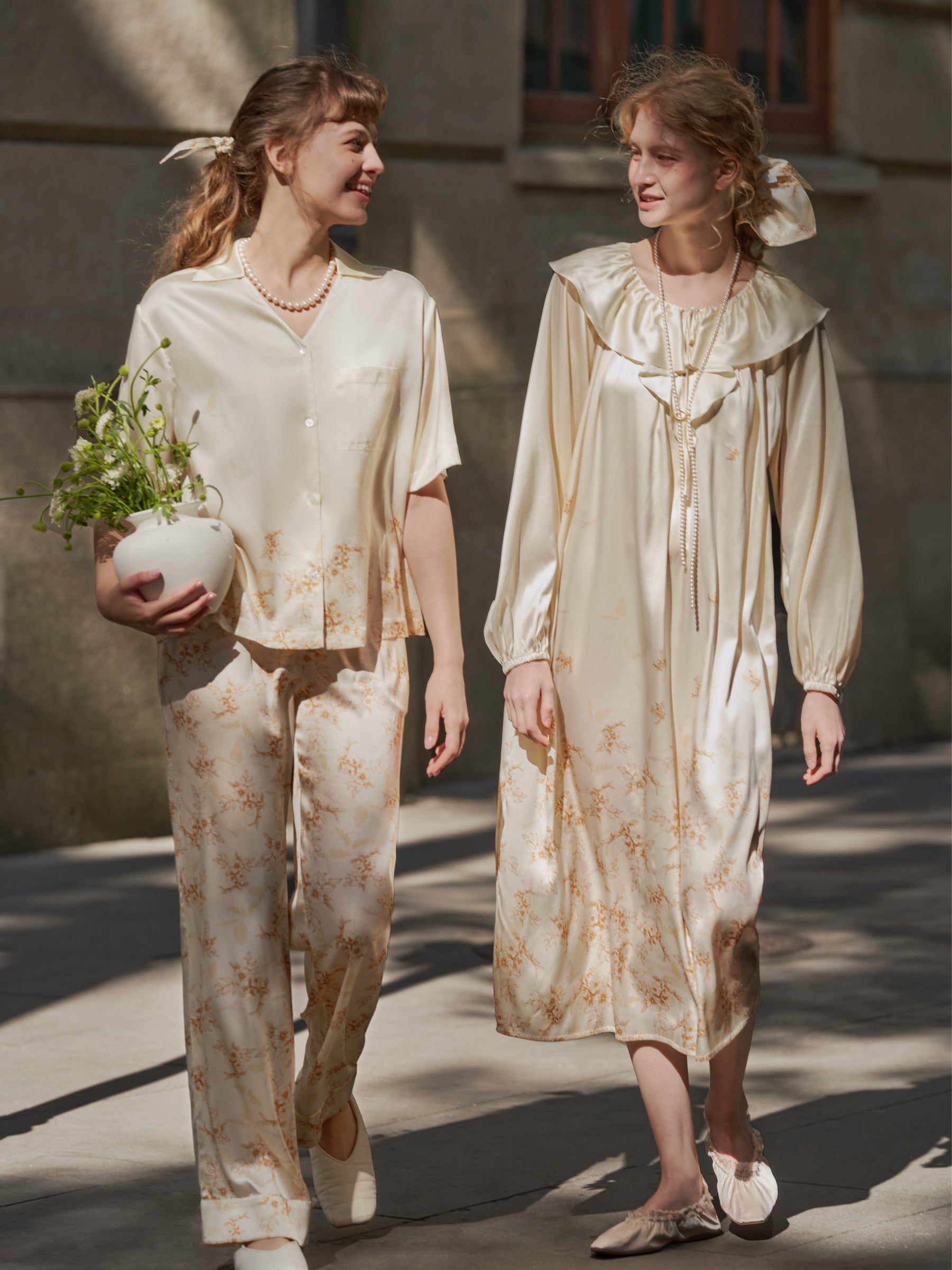 Butterfly & Blossom Collection Amber Short-Sleeve Pajama Set