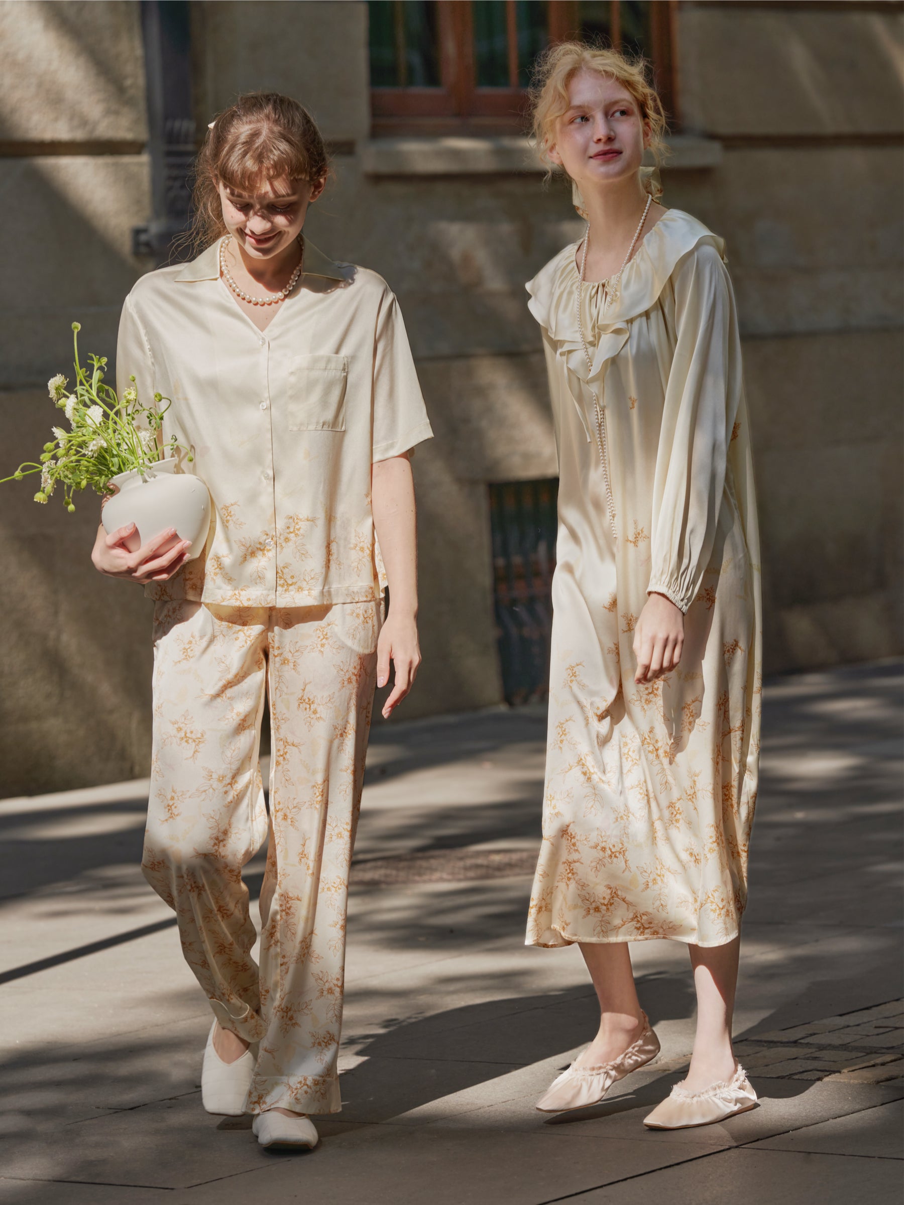 Butterfly & Blossom Collection Amber Short-Sleeve Pajama Set