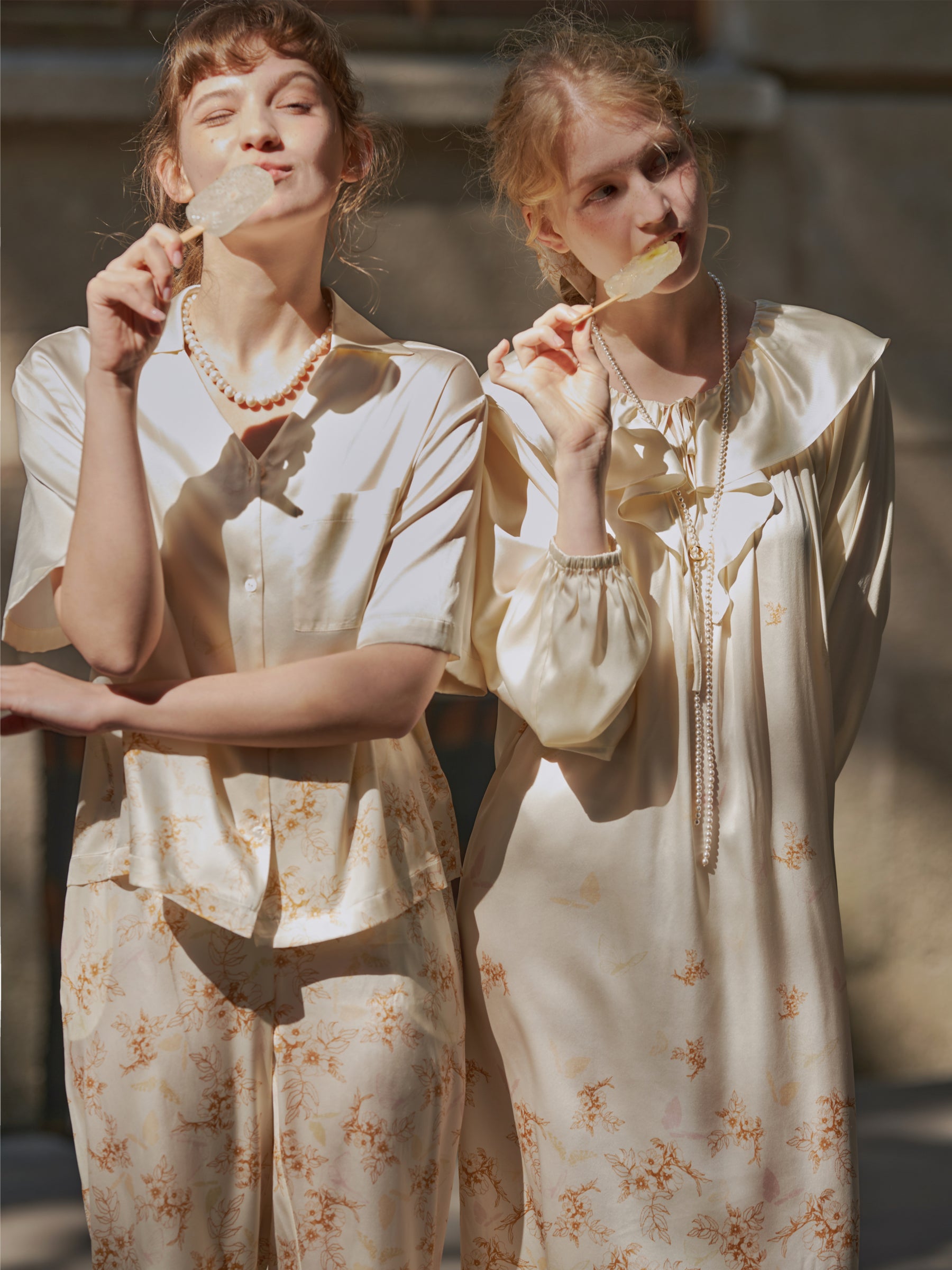 Butterfly & Blossom Collection Amber Short-Sleeve Pajama Set