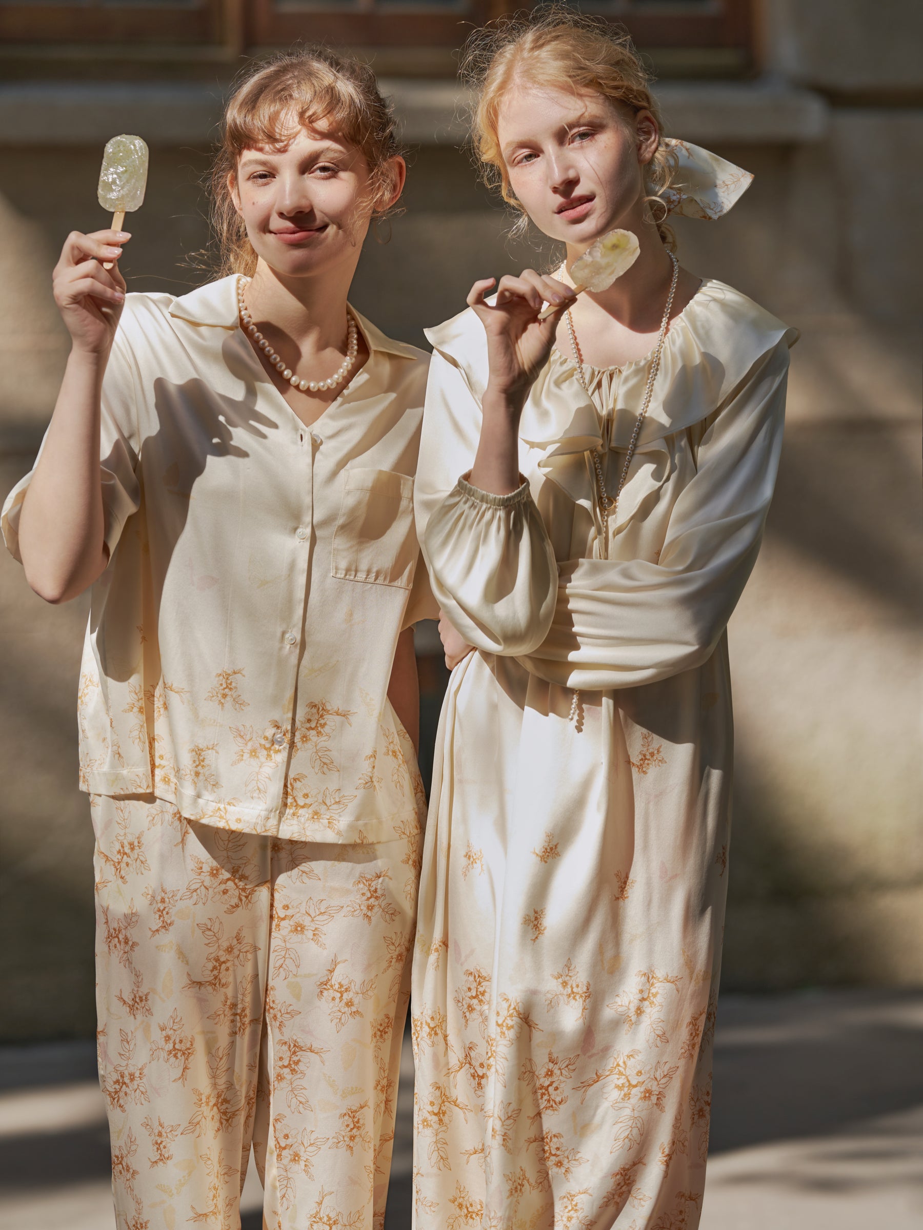 Butterfly & Blossom Collection Amber Short-Sleeve Pajama Set