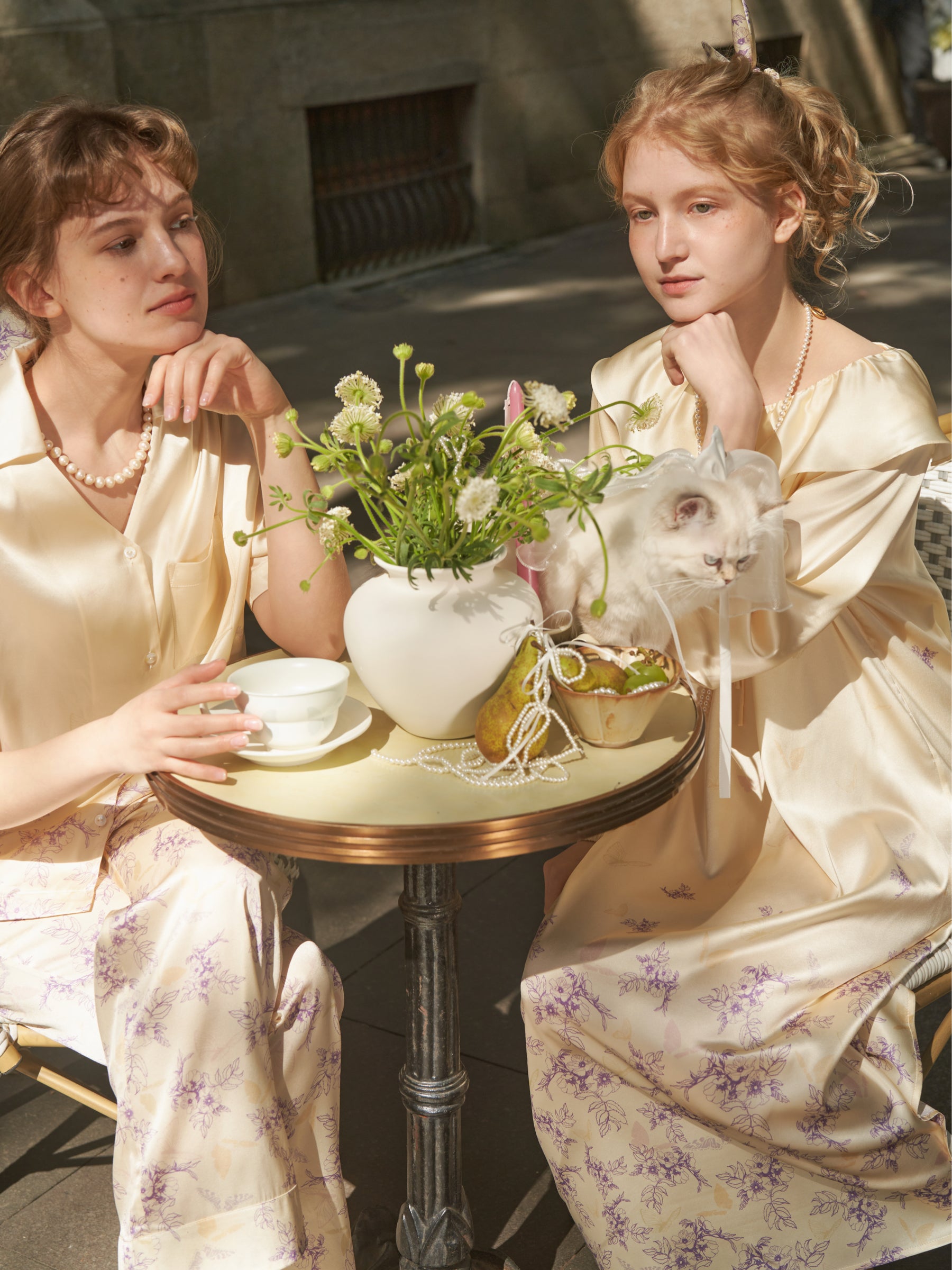 Butterfly & Blossom Collection  Lavender Long-Sleeve Nightgown