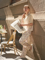Butterfly & Blossom Collection Lavender Short-Sleeve Pajama Set