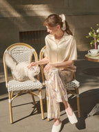Butterfly & Blossom Collection Lavender Short-Sleeve Pajama Set