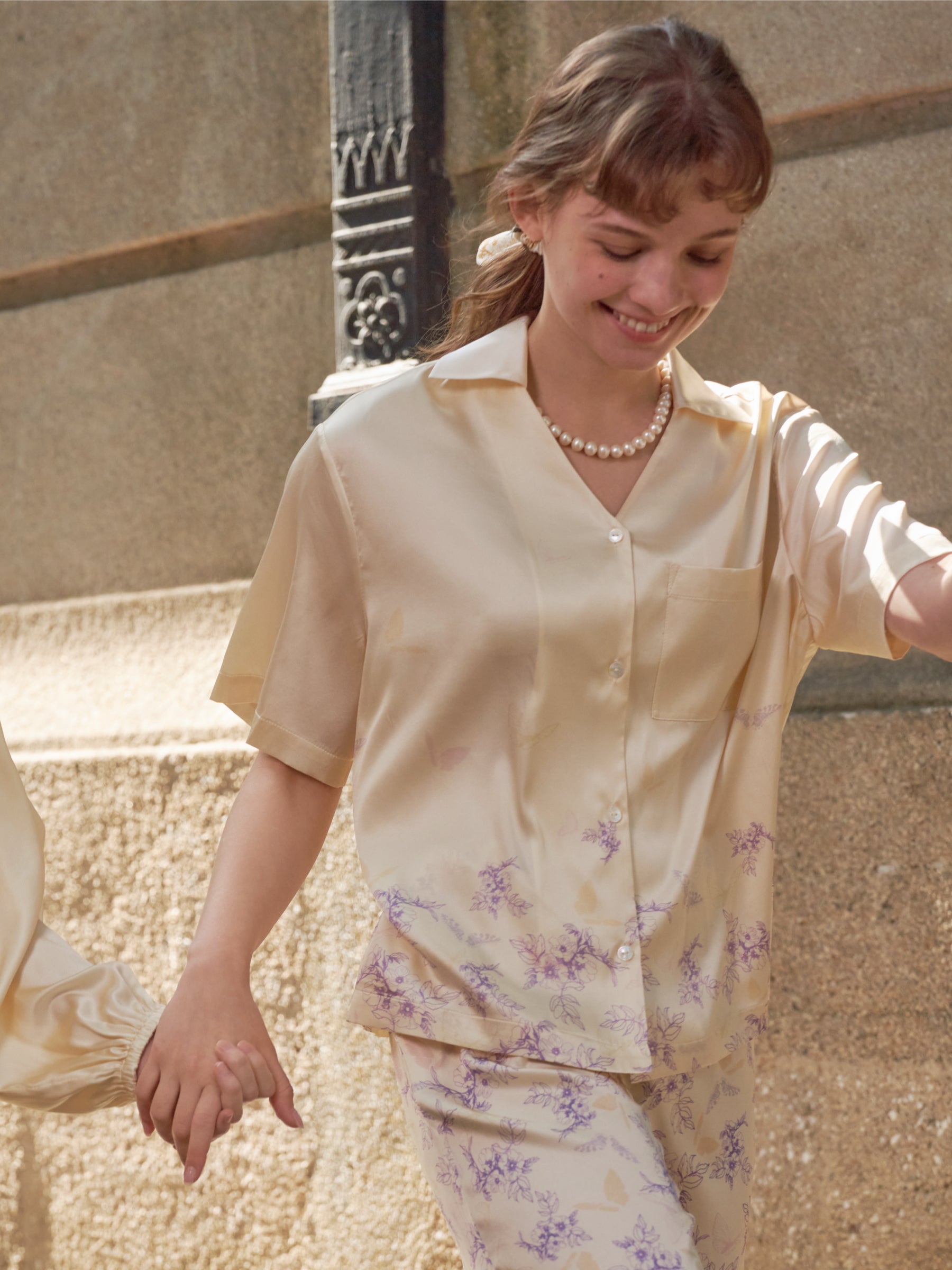 Butterfly & Blossom Collection Lavender Short-Sleeve Pajama Set