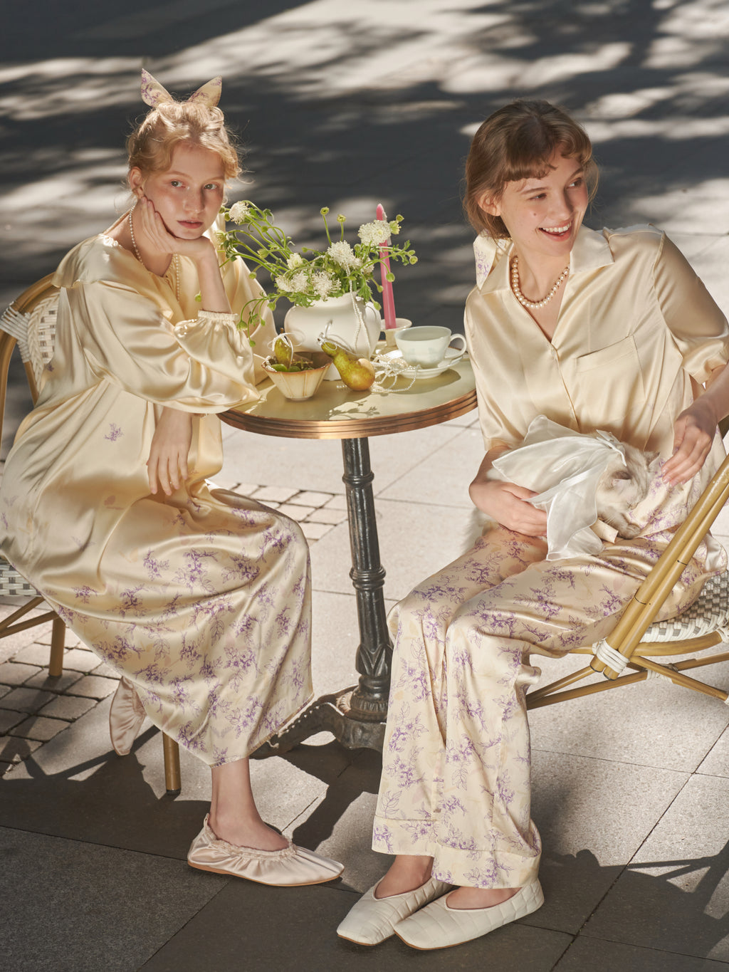 Butterfly & Blossom Collection Lavender Short-Sleeve Pajama Set