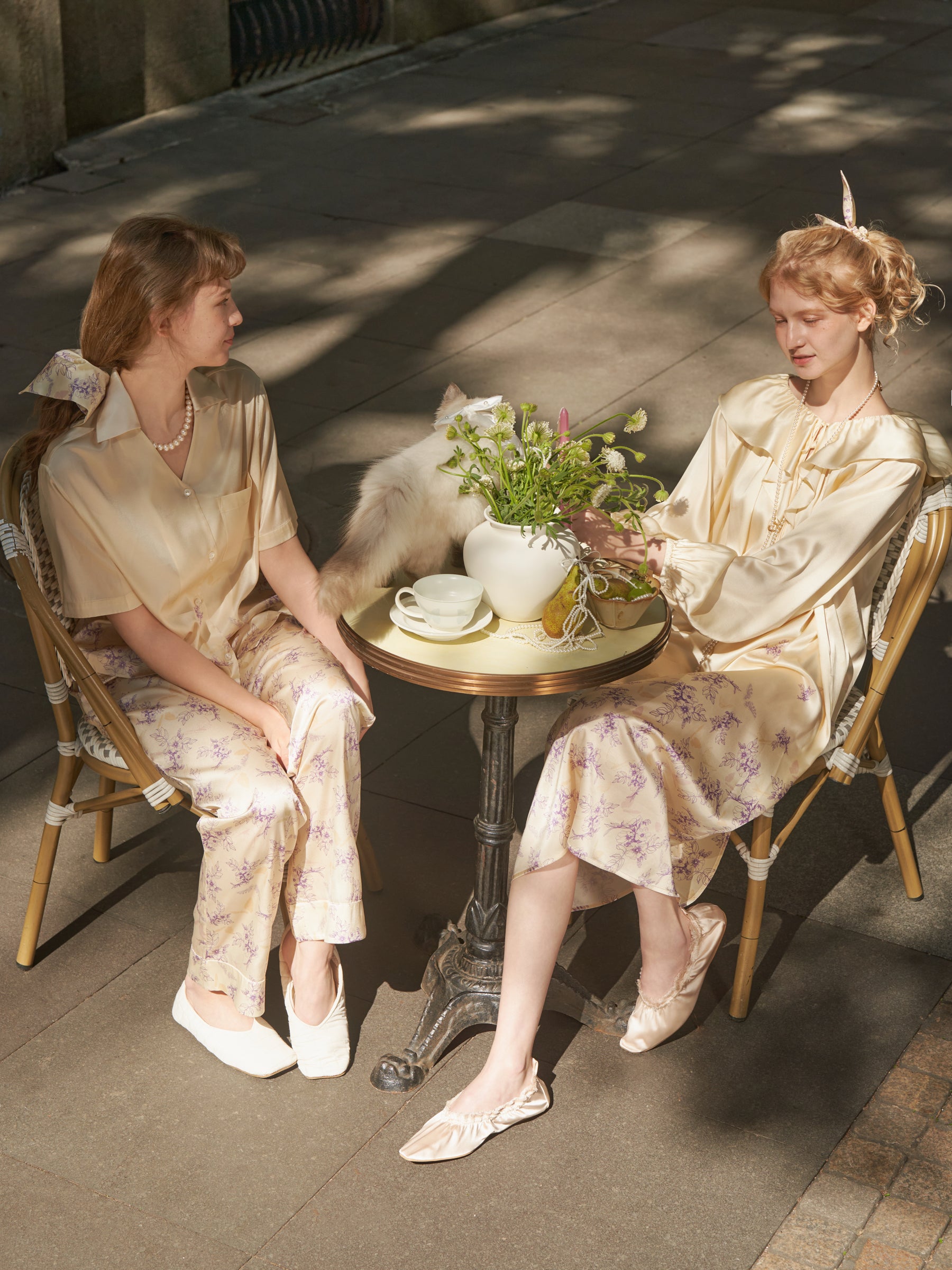 Butterfly & Blossom Collection  Lavender Long-Sleeve Nightgown