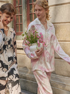 Men's｜MUMA Collection Horse Print Couple's Pajama Set（Black）