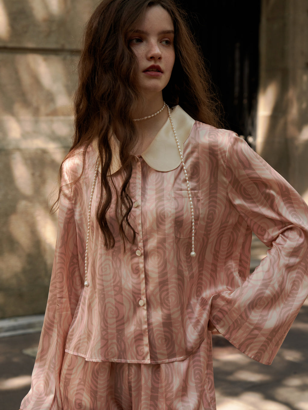 Rose Garden Collection｜Petal Collar Set-pink