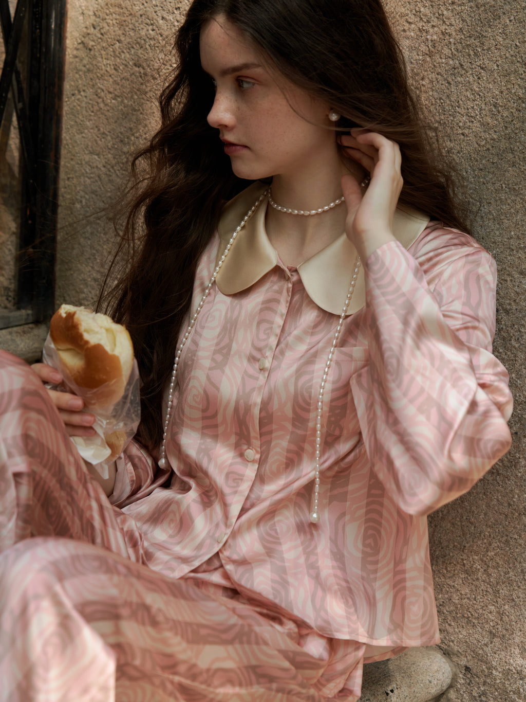 Rose Garden Collection｜Petal Collar Set-pink