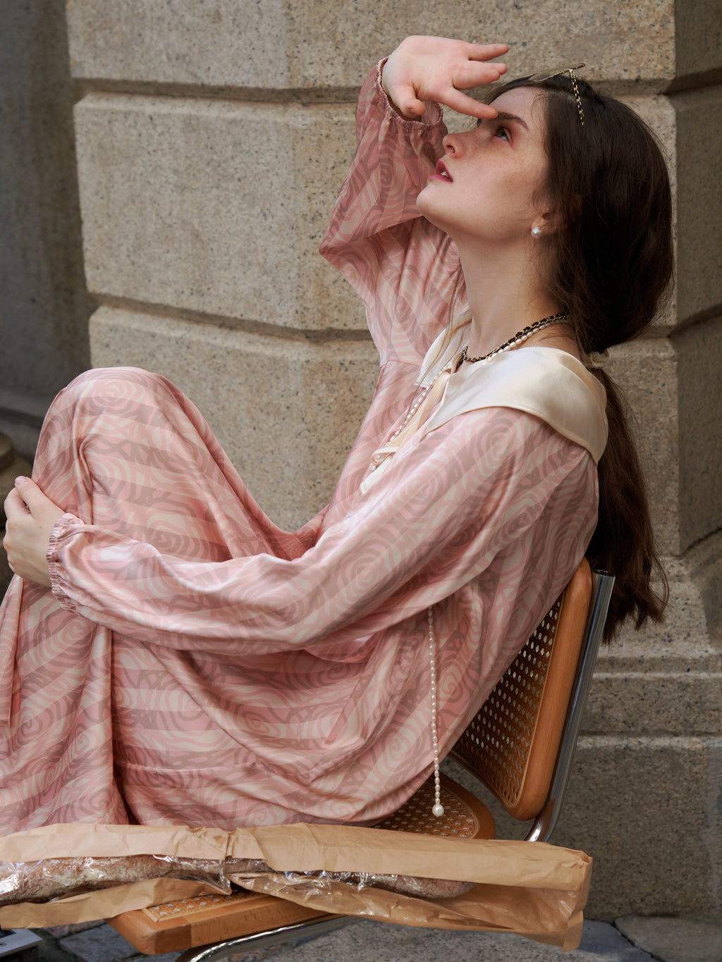 Rose Garden Collection｜Peter Pan Collar Dress-Pink