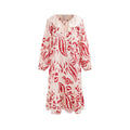 Spring Bloom Collection Long-Sleeve Dress with Ruffle Collar