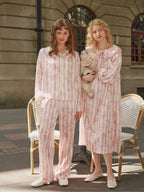 Butterfly & Blossom Collection Pink Butterfly Stripe Nightgown