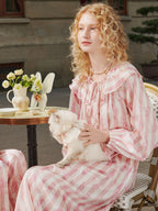 Butterfly & Blossom Collection Pink Butterfly Stripe Nightgown