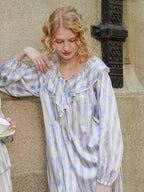 Butterfly & Blossom Collection Purple Butterfly Stripe Nightgown