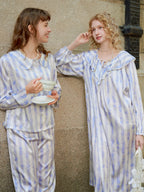 Butterfly & Blossom Collection Purple Butterfly Stripe Nightgown