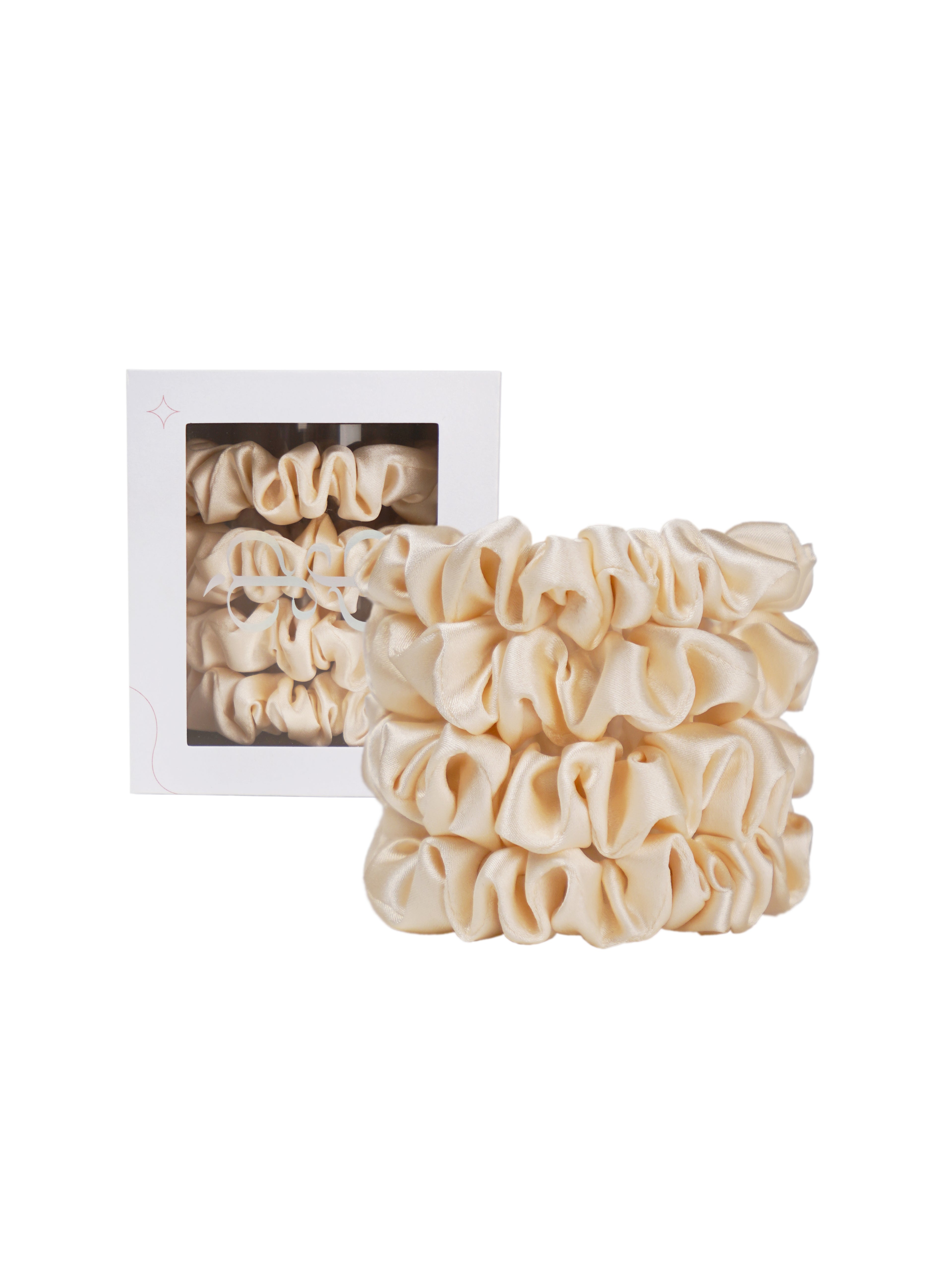 Silk Medium Scrunchie（APRICOT）