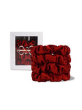 Silk Medium Scrunchie（RED）