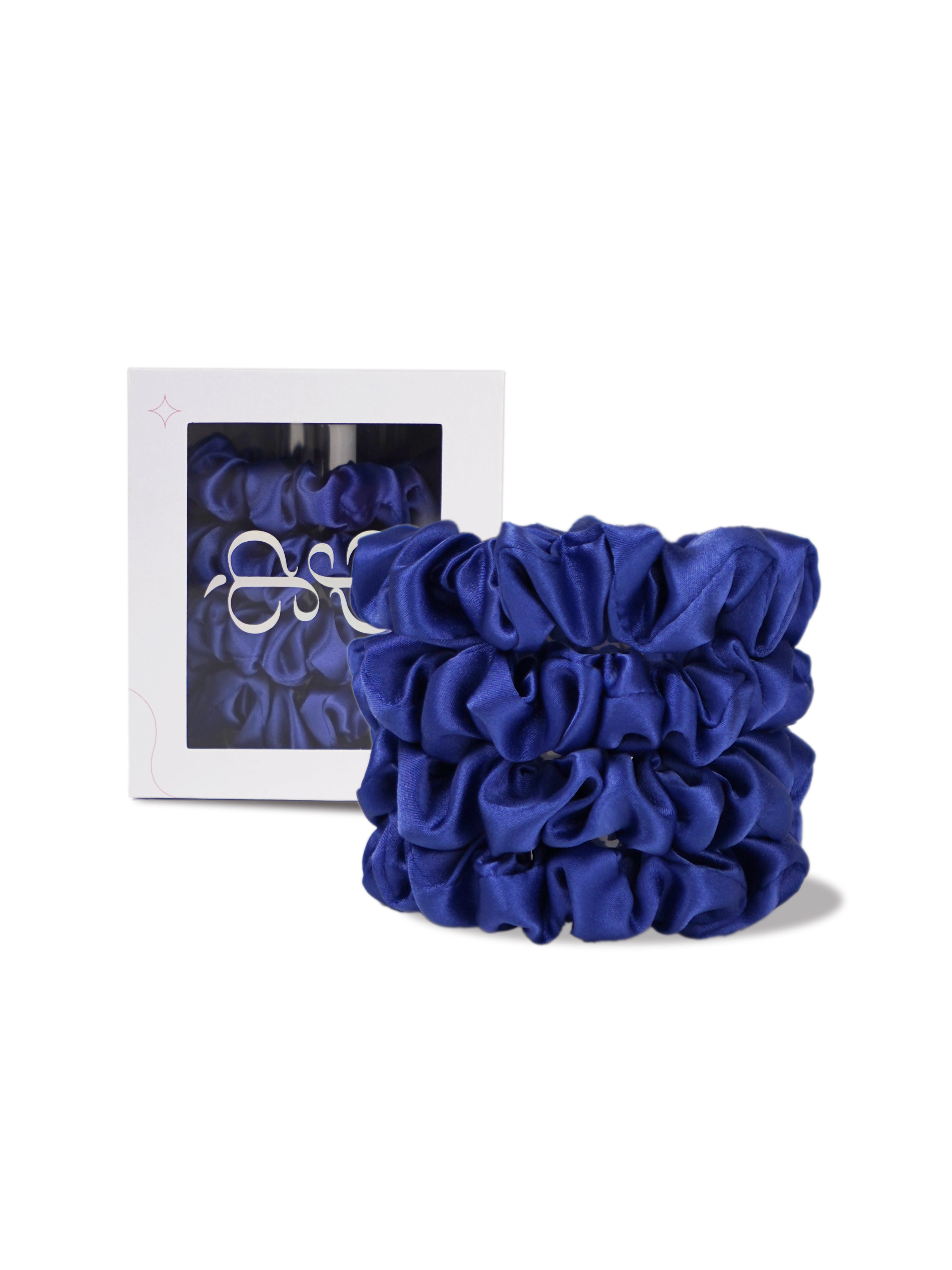Silk Medium Scrunchie（ROYALBLUE）