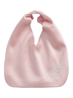 Butterfly & Blossom Collection Rhinestone Butterfly Satin Tote Bag-Pink