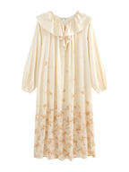 Butterfly & Blossom Collection Amber Long-Sleeve Nightgown