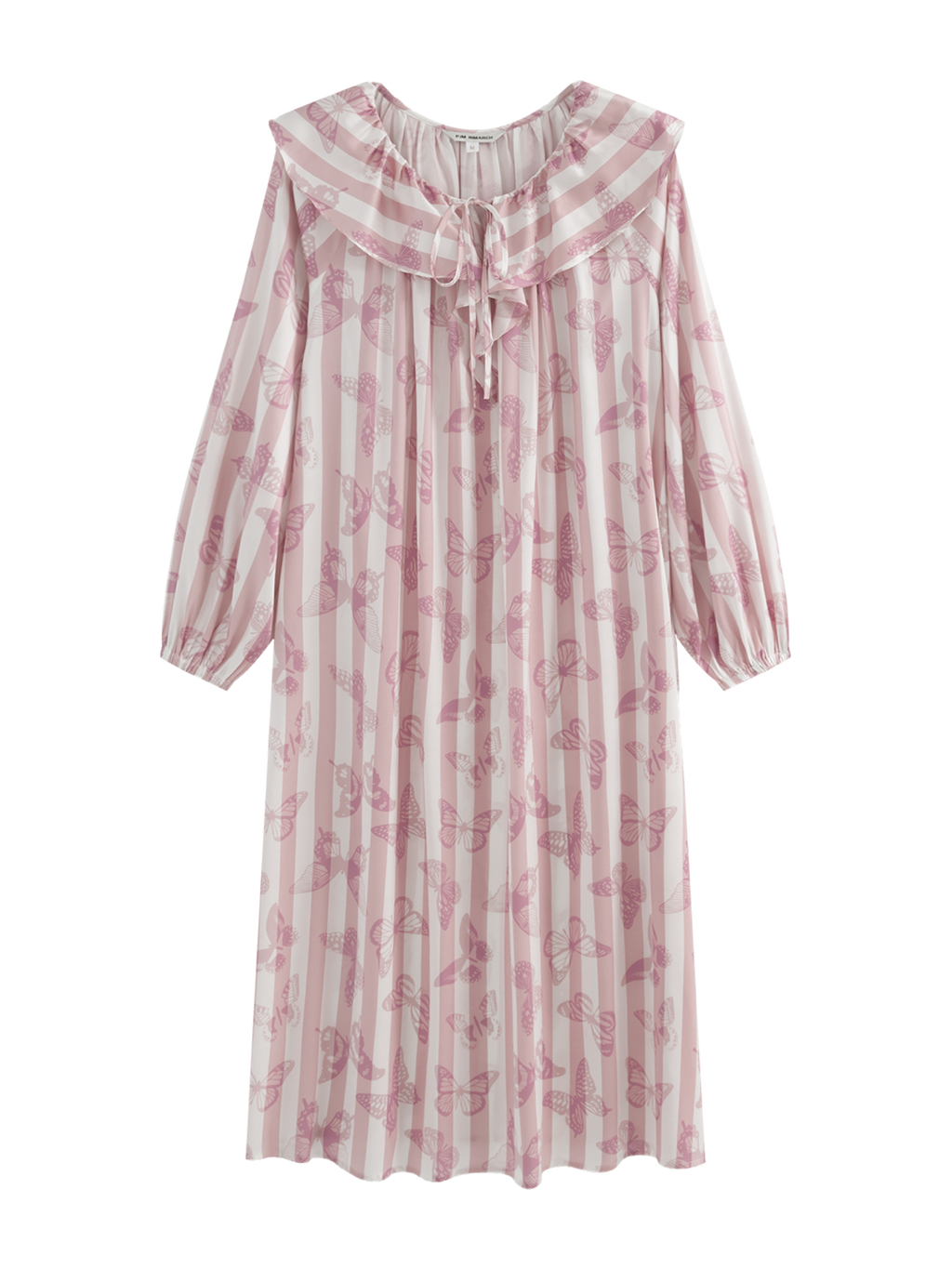 Butterfly & Blossom Collection Pink Butterfly Stripe Nightgown