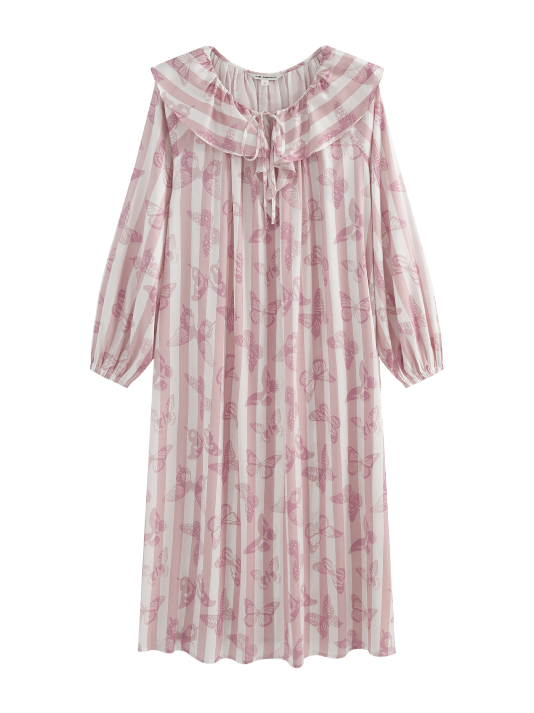 Butterfly & Blossom Collection Pink Butterfly Stripe Nightgown