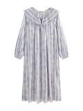Butterfly & Blossom Collection Purple Butterfly Stripe Nightgown