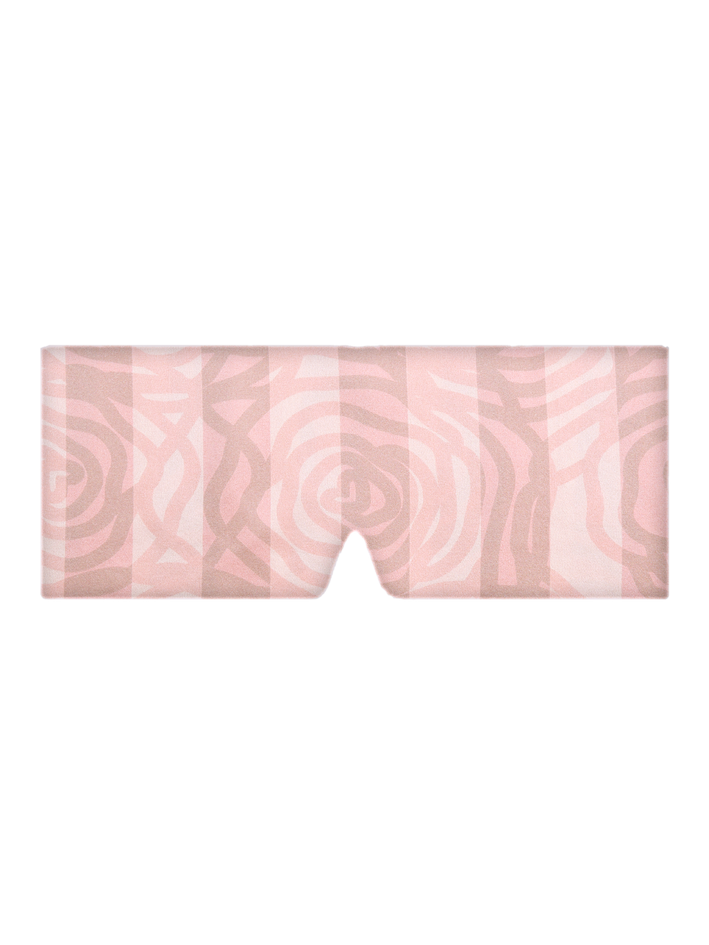 Large Silk Sleep Mask with Inner Pocket for Heat Patches- Pink Rose