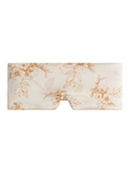 Large Silk Sleep Mask with Inner Pocket for Heat Patches-Amber Butterfly
