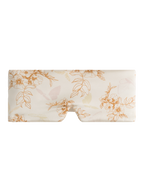 Large Silk Sleep Mask with Inner Pocket for Heat Patches-Amber Butterfly