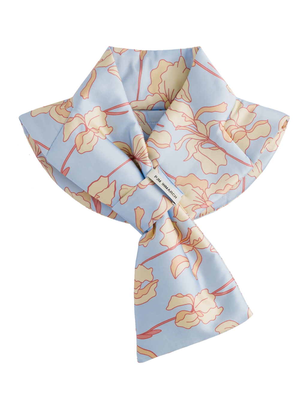 Slik Scarf  With Back Pocket for Heat Patches-Periwinkle Blue Iris