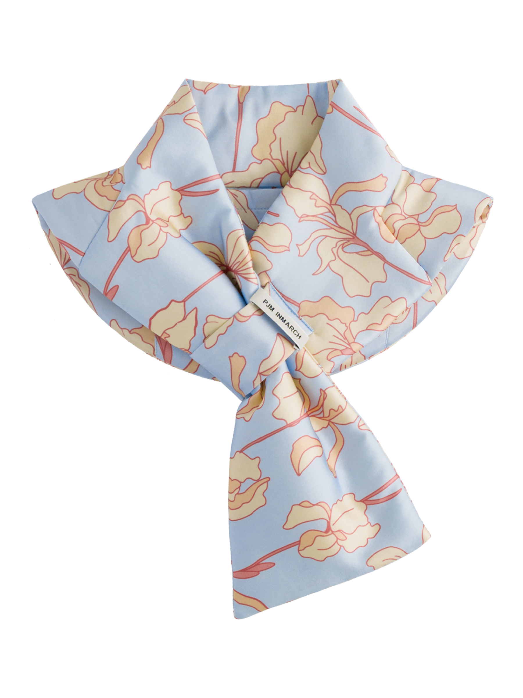 Slik Scarf  With Back Pocket for Heat Patches-Periwinkle Blue Iris