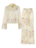 Rose Garden Collection｜Petal Collar Set-Cream