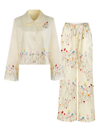 Rose Garden Collection｜Petal Collar Set-Cream